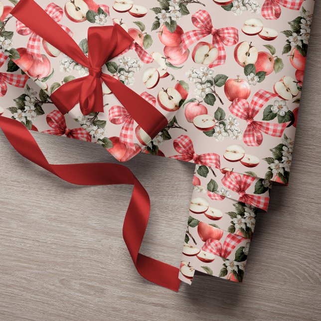 Papier Cadeau Papier d'enveloppement de Baby shower Apple et En  (Wrapping Paper)