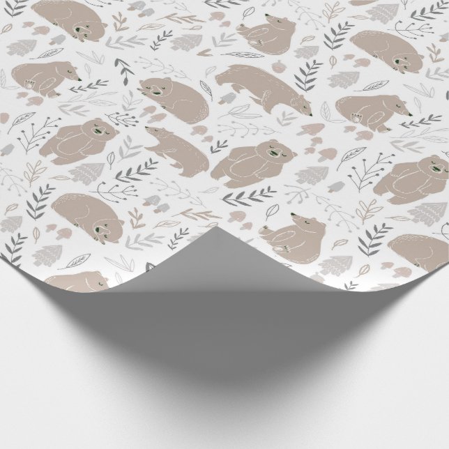 Papier Cadeau Papier d'enveloppement de baby shower neutre pour  (Coin)