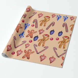 Papier Cadeau Papier d'enveloppement de bonbons de Noël