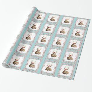Papier Cadeau Papier d'enveloppement de bonbons de Noël à la men