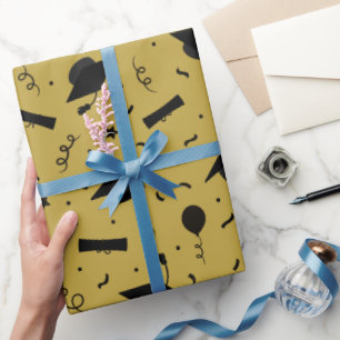 Papier Cadeau Papier d'enveloppement de capuchon noir