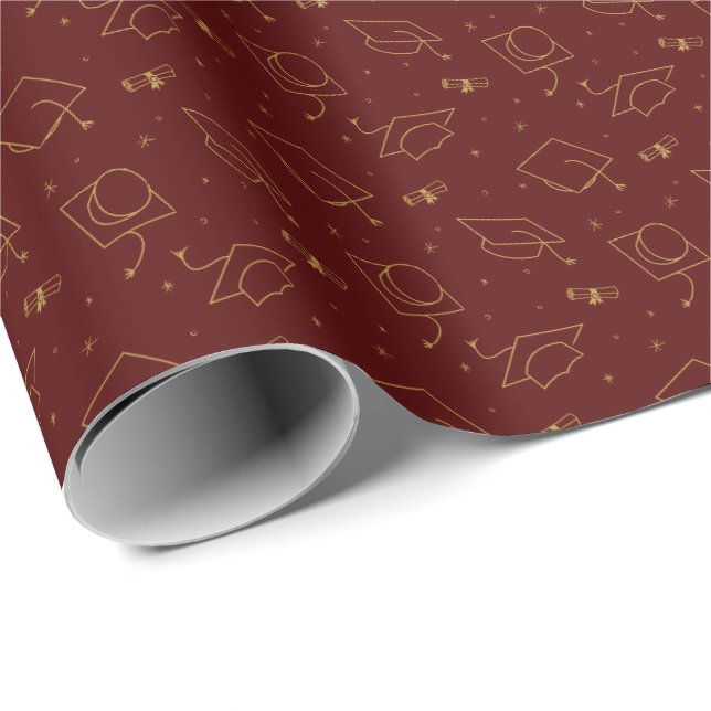 Papier Cadeau Papier d'enveloppement de capuchon pour marron et  (Coin rond)