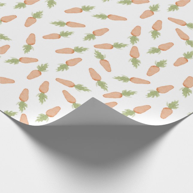 Papier Cadeau Papier d'enveloppement de carottes de Pâques (Coin)