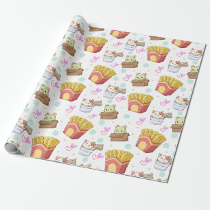 Papier Cadeau Papier d'enveloppement de chats adorables