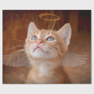 Papier Cadeau Papier d'enveloppement de chats Angel