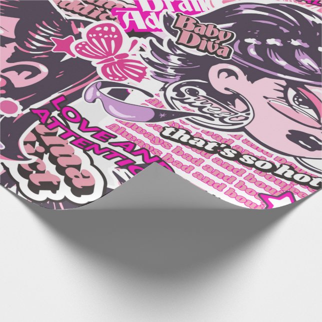 Papier Cadeau Papier d'enveloppement de collage pour toxicomanes (Coin)