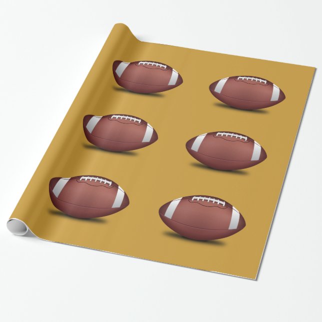 Papier Cadeau Papier d'enveloppement de conception de football (Déroulé)