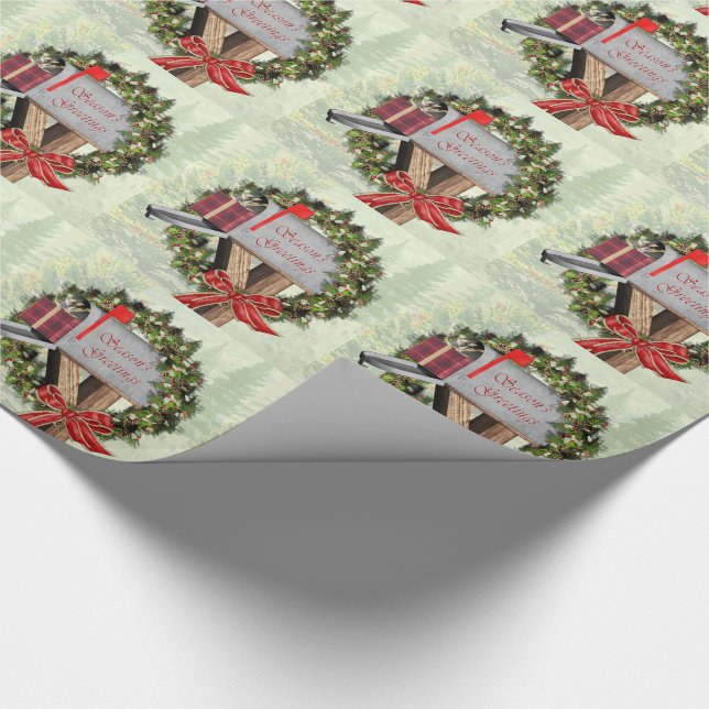 Papier Cadeau Papier d'enveloppement de courroie de boîte aux le (Coin)