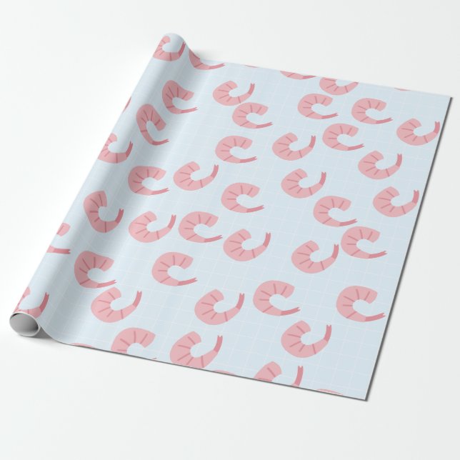 Papier Cadeau Papier d'enveloppement de crevettes cuites (Déroulé)