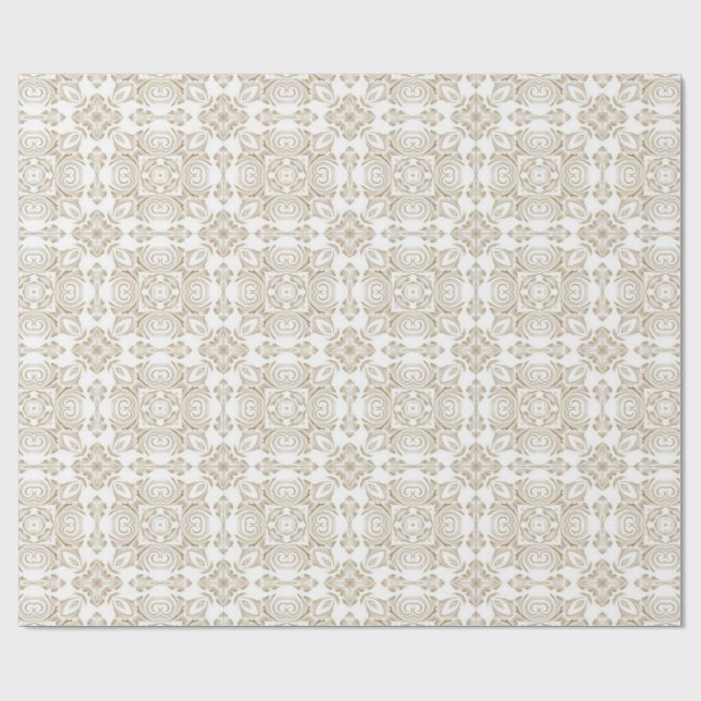 Papier Cadeau Papier d'enveloppement de croix d'ivoire (Plat)