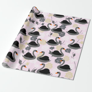 Papier Cadeau Papier d'enveloppement de cygne mûr
