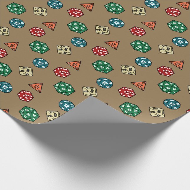 Papier Cadeau Papier d'enveloppement de dés de jeu de table (Coin)