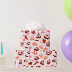 Papier Cadeau Papier d'enveloppement de dessert sucré