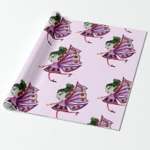 papier d'enveloppement de fée de prune