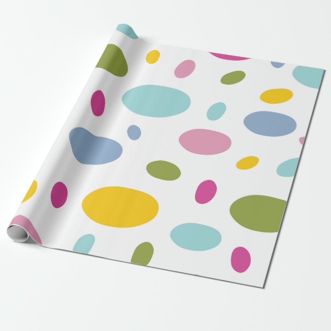 Papier Cadeau Papier d'enveloppement de gelée de printemps (Déroulé)