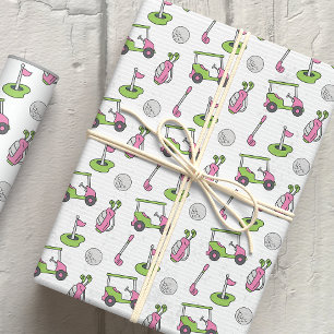 Papier Cadeau Papier d'enveloppement de golf mignon