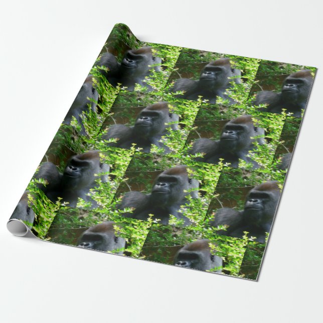 Papier Cadeau Papier d'enveloppement de Gorilla (Déroulé)