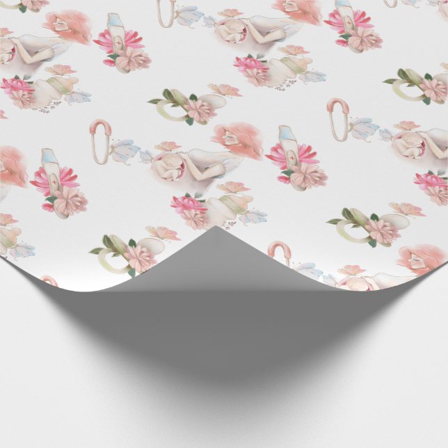 Papier Cadeau Papier d'enveloppement de grossesse (Coin)