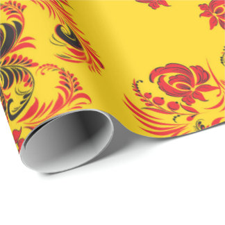 Papier Cadeau Papier d'enveloppement de hohlome russe