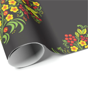 Papier Cadeau Papier d'enveloppement de hohlome russe