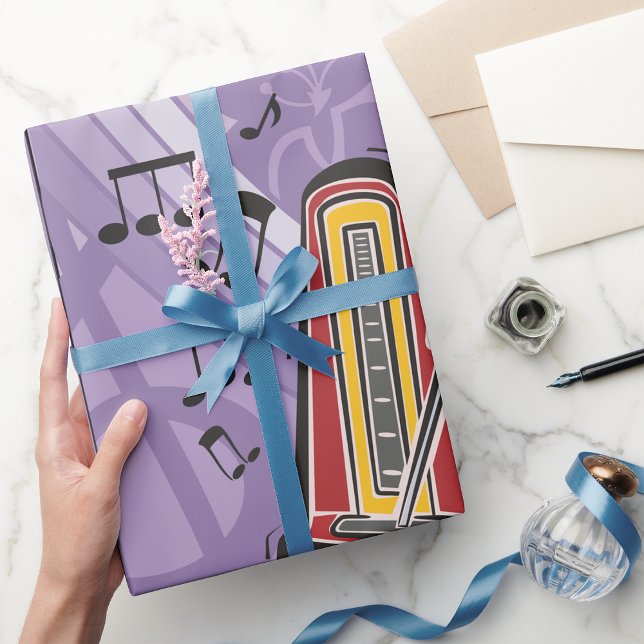 Papier Cadeau Papier d'enveloppement de juke-box de musique (Créateur téléchargé)