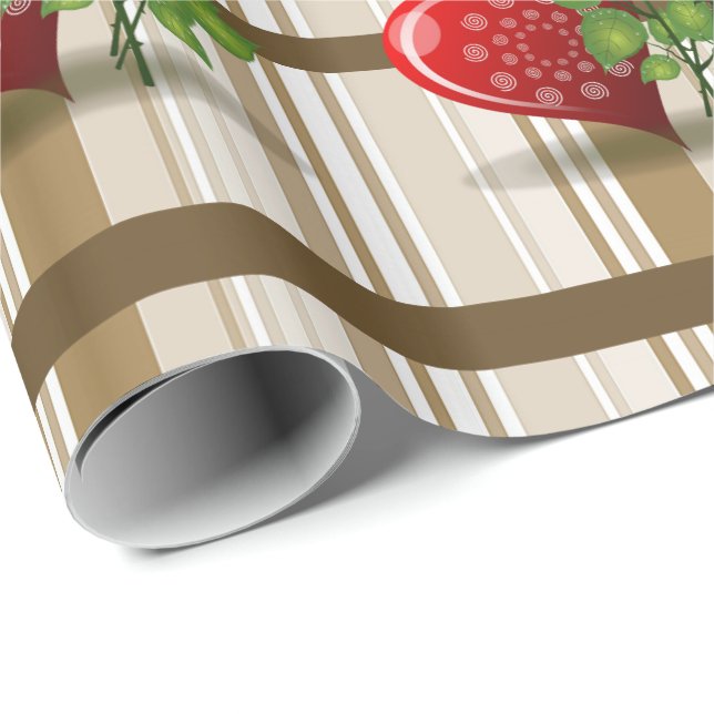 Papier Cadeau Papier d'enveloppement de la fête des mères (Coin rond)