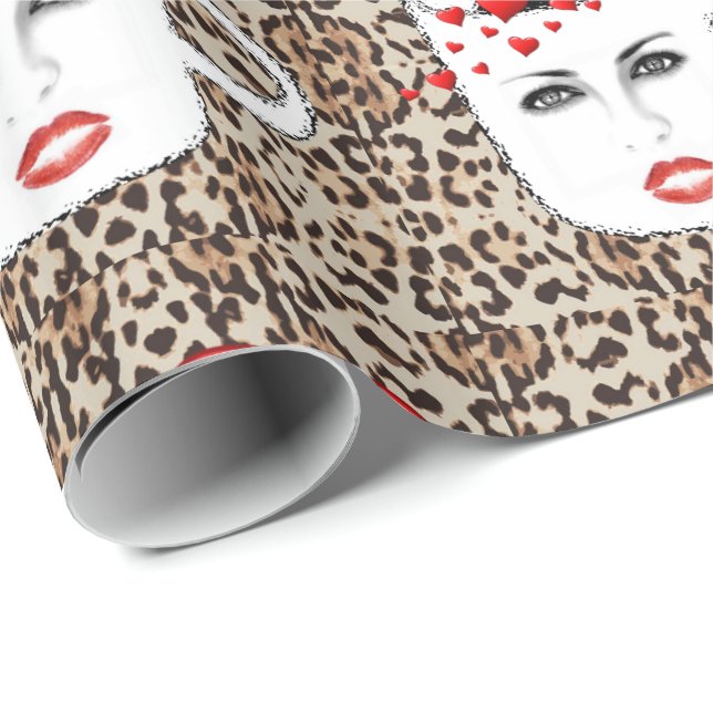 Papier Cadeau Papier d'enveloppement de la fête des mères (Coin rond)