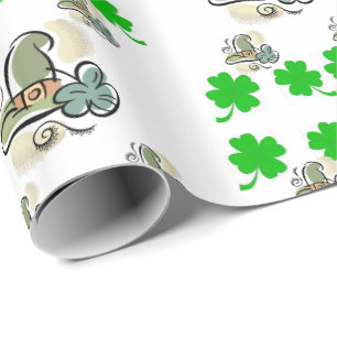 Papier Cadeau Papier d'enveloppement de la Saint-Patrick