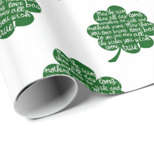 Papier Cadeau Papier d'enveloppement de la Saint-Patrick