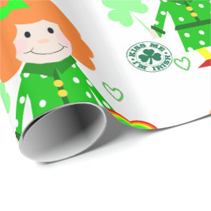 Papier Cadeau Papier d'enveloppement de la Saint-Patrick