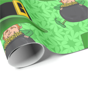 Papier Cadeau Papier d'enveloppement de la Saint-Patrick