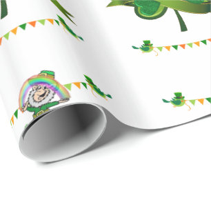Papier Cadeau Papier d'enveloppement de la Saint-Patrick