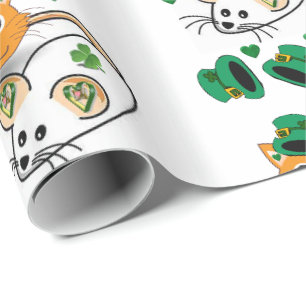 Papier Cadeau Papier d'enveloppement de la Saint-Patrick