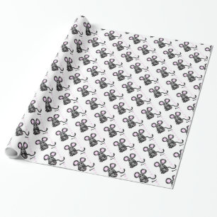 Papier Cadeau Papier d'enveloppement de la souris Cute Mooska