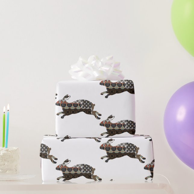 Papier Cadeau Papier d'enveloppement de lapin (Cadeaux de fête)