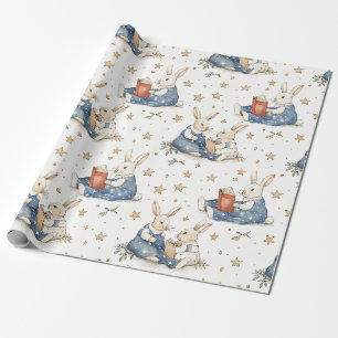 Papier Cadeau Papier d'enveloppement de lapin de l'histoire du l