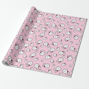 Papier Cadeau Papier d'enveloppement de lapin Kawaii
