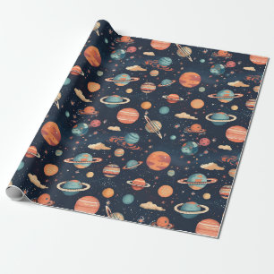 Papier Cadeau Papier d'enveloppement de l'espace
