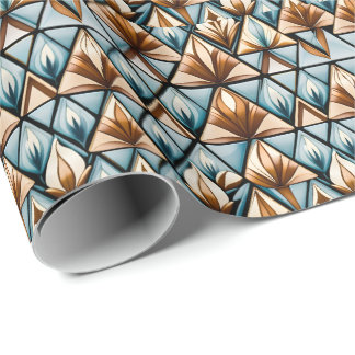 Papier Cadeau Papier d'enveloppement de manioc mosaïque