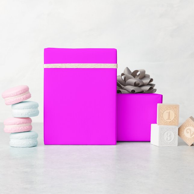 Papier Cadeau Papier d'enveloppement de matte magenta (Baby Shower)