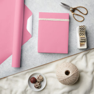 Papier Cadeau Papier d'enveloppement de matte rose Flamant rose
