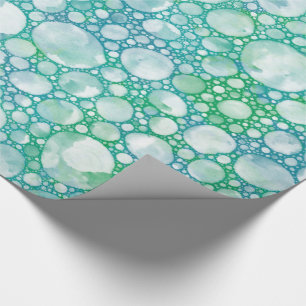 Papier Cadeau Papier d'enveloppement de mousse de mer turquoise 