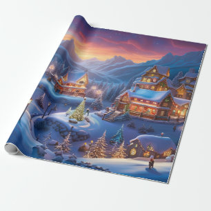 Papier Cadeau Papier d'enveloppement de Noël,