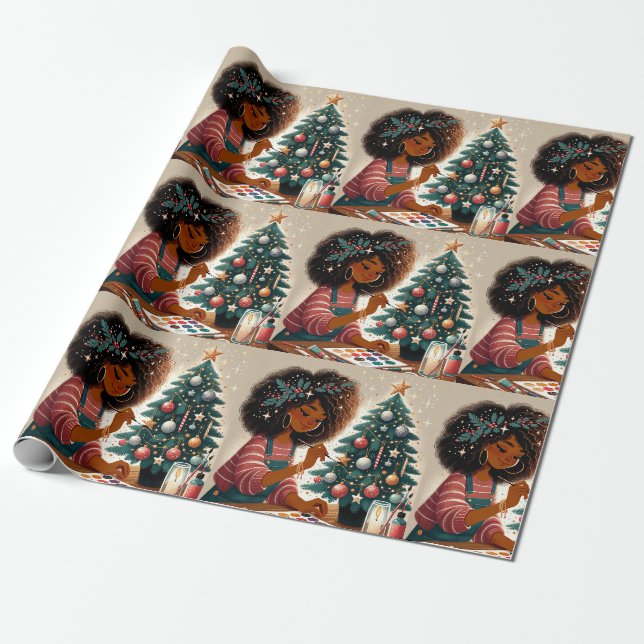Papier Cadeau Papier d'enveloppement de Noël (Déroulé)