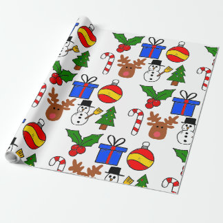 Papier Cadeau Papier d'enveloppement de Noël