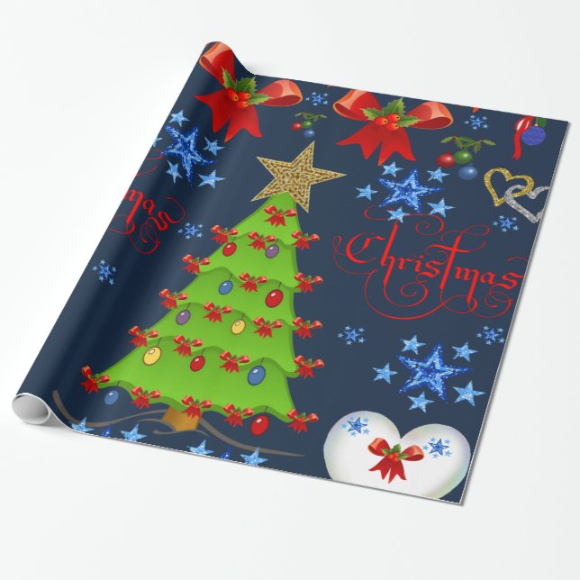 Papier Cadeau Papier d'enveloppement de Noël (Déroulé)