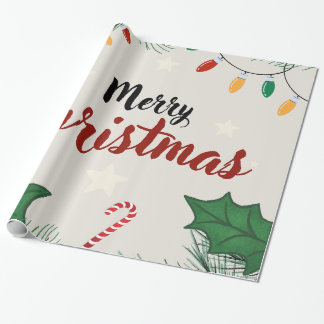 Papier Cadeau Papier d'enveloppement de Noël