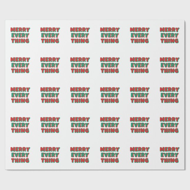 Papier Cadeau Papier d'enveloppement de Noël (Plat)