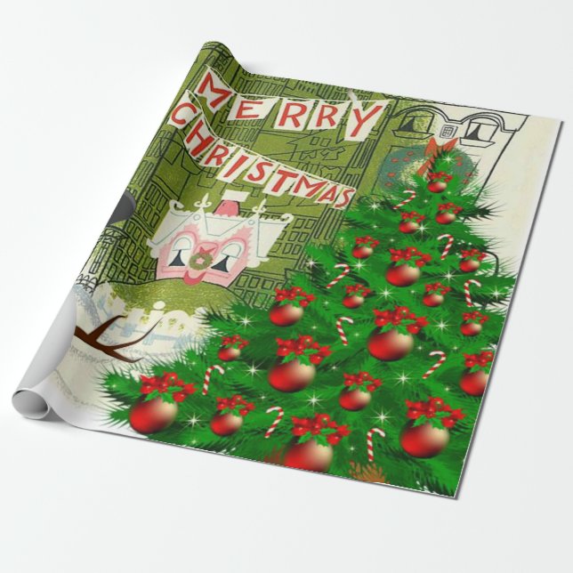 Papier Cadeau Papier d'enveloppement de Noël (Déroulé)