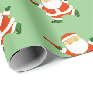 Papier Cadeau Papier d'enveloppement de Noël à frise